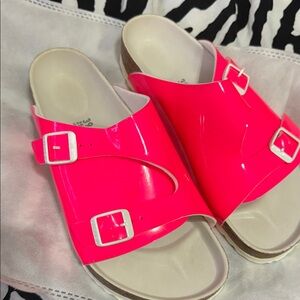Birkenstock Neon Pink Sandals